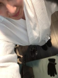 The booties remind me of SCUBA gear!